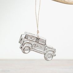 Hanging Land Rover Aluminium Deco