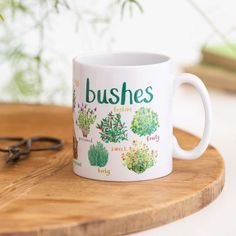 Sarah Edmonds Bushes Ceramic Nature Mug alternative