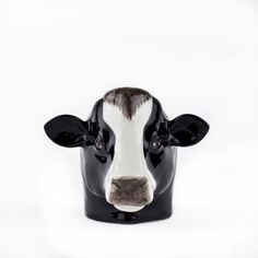 Quail Ceramics Friesian Cow Face Egg Cup