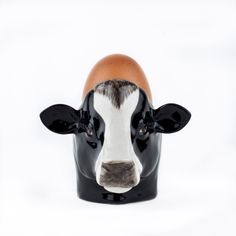 Quail Ceramics Friesian Cow Face Egg Cup alternative