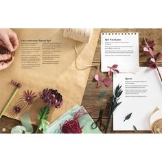 The Bouquet in a Book - Winter Flowers Papercraft Kit alternative