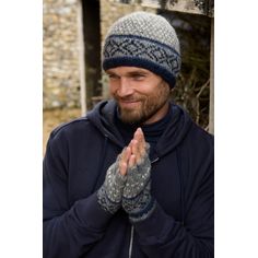 Pachamama Mens Tromso Navy Beanie Hat