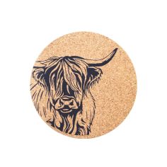 Selbrae House Highland Cow Cork Pot Stand