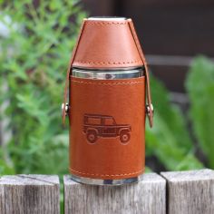 Land Rover Hunter 6oz Hip Flask with Two Cups alternative