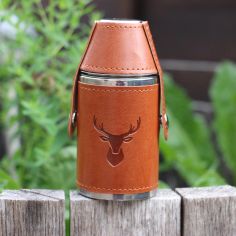 Stag Hip Hunter 6oz Hip Flask with Two Cups alternative