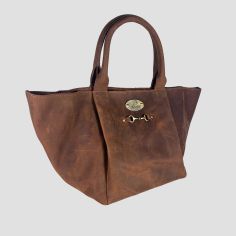 Grays Olivia Midi Handbag in Hunter Leather with Snaffle Bit alternative