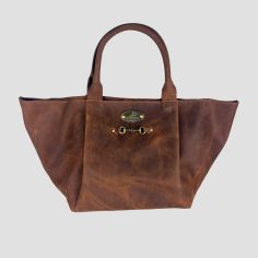 Grays Olivia Midi Handbag in Hunter Leather with Snaffle Bit