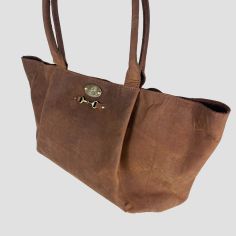 Grays Olivia Handbag in Hunter Leather with Snaffle Bit