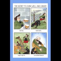 Tottering The Secret to Living Well and Longer Tea Towel