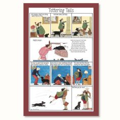 Tottering Tails Tea Towel