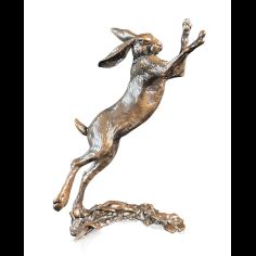 Richard Cooper Medium Hare Boxing Bronze Sculpture