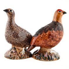 Quail Ceramics Red Grouse Salt &amp; Pepper Shaker Pots alternative