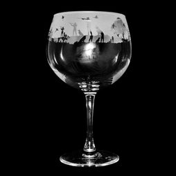 Animo Shooting Scene Gin Balloon Glass