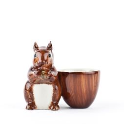 Quail Ceramics Squirrel Egg Cup
