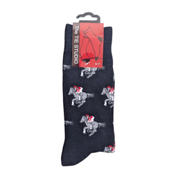 Horse Racing Cotton Socks