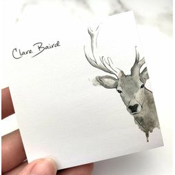Clare Baird Sticky Notepad - Stag