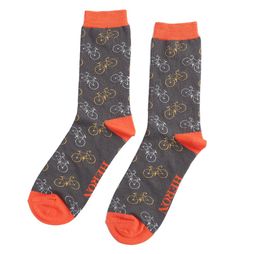 Men's Little Bikes Socks Charcoal/Orange