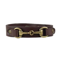 Grays Snaffle Bracelet Dark Brown