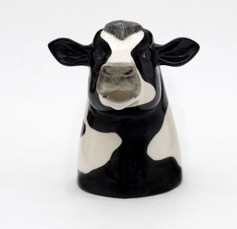 Cruche Vache Frisonne Quail Ceramics - Modèle Medium Céramique Peinte à La Main