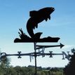 "Splash" Leaping Fish Metal Weathervane additional 1