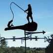 "Big Fish" Fisherman Metal Weathervane additional 1
