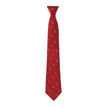 Soprano Red Woven Silk Country Tie with Fly Fishing Hook Design additional 3