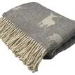 The Isle Mill Stag on Grey Merino Wool Throw additional 1