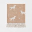 Remony Labrador on Beige Merino Wool Throw additional 2