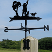 Shooting with Two Labradors Metal Weathervane additional 2