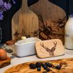 Selbrae House Stag Oak and Ceramic Butter Dish additional 2
