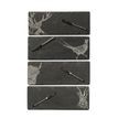 The Just Slate Company 4 Mini Slate Cheese Boards and Knife Set - Country Animals additional 2