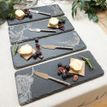 The Just Slate Company 4 Mini Slate Cheese Boards and Knife Set - Country Animals additional 3