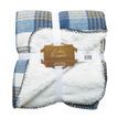 Country Lodge Blue Tweed Blanket/Throw additional 1
