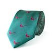 Fox &amp; Chave Jade Pheasant Silk Tie additional 1
