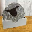 Set of 4 Wooden Sheep Coasters additional 2