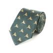 Fox &amp; Chave Flying Pheasant Hunter Green Silk Tie additional 1