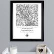 Personalised 1805 - 1874 Old Series Map Compass Black Framed Print additional 3