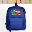 Personalised Farm Tractor Blue Kids Backpack additional 1