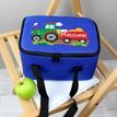 Personalised Farm Tractor Blue Kids Lunch Bag additional 3