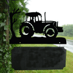 Personalised 'Big Green' Tractor Hanging House Name Sign additional 4