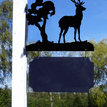 Personalised Stag 'Stand Tall' Hanging House Name Sign additional 5