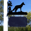 Personalised Fox Hanging House Name Sign additional 3