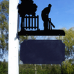 Personalised Cricket Hanging House Name Sign additional 4