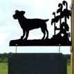 Personalised Jack Russell Docked Hanging House Name Sign additional 4