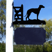 Personalised Whippet Hanging House Name Sign additional 3