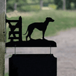 Personalised Whippet Hanging House Name Sign additional 2