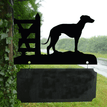 Personalised Whippet Hanging House Name Sign additional 1