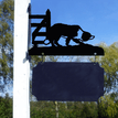 Personalised Working Collie Hanging House Name Sign additional 3