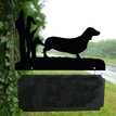 Personalised Dachshund Hanging House Name Sign additional 1