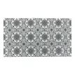 Black Flower Recycled PVC Doormat - 70cm x 40cm additional 3